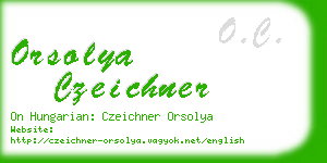 orsolya czeichner business card